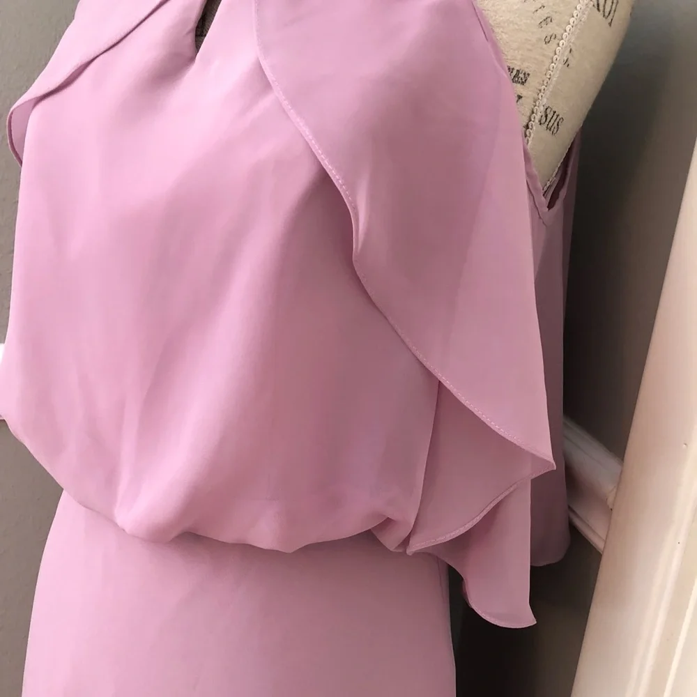 🔴CLEARANCE NEW SORELLA VITA SZ 10 DUSTY ROSE CHIFFON FORMAL EVENING GOWN